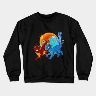 dragões elementais Crewneck Sweatshirt